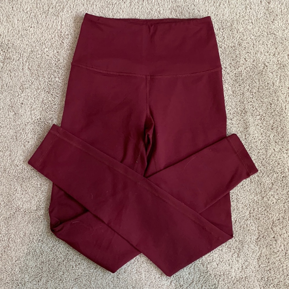 Nordstrom Zella Live-In Legging XS Burgundy 29”